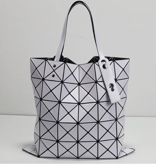 Geometric Diamond Shoulder Bag - Fashionable Tote Bag