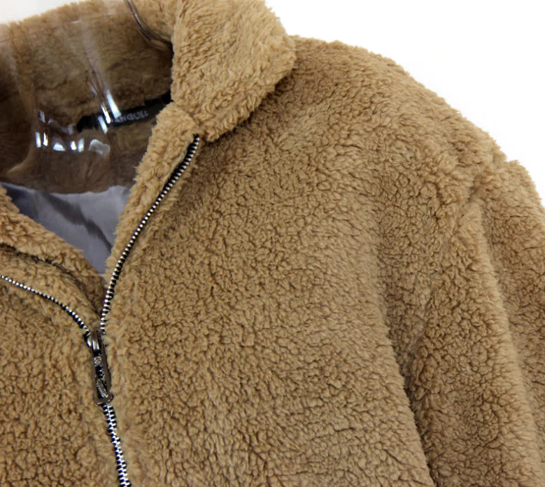 Women's Zip-Up Plush Jacket