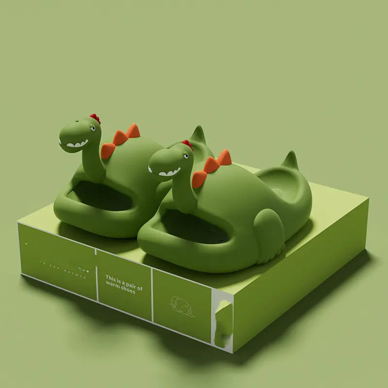Children's Dinosaur Slippers for Outdoor Summer Fun