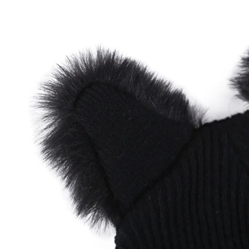 Knit Cat Ear Beanie Hat
