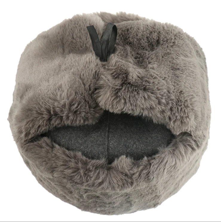 Soviet Emblem Thick Wool Winter Hat for Men and Women