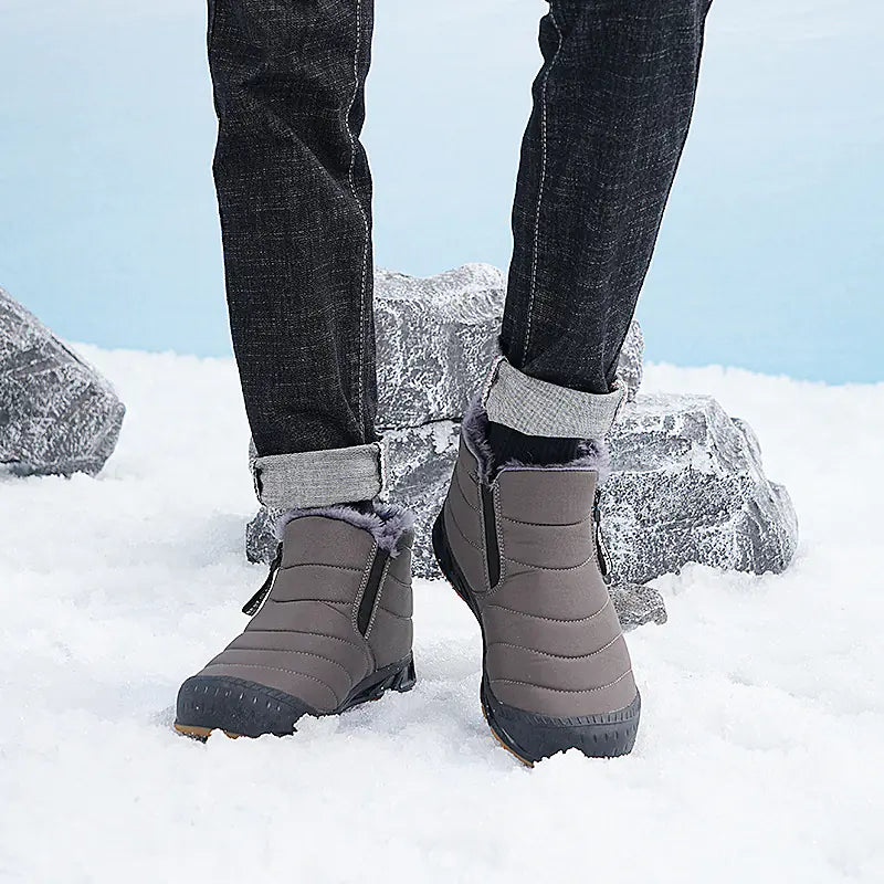 Winter High-Top Cotton Hiking Boots for Men and Women