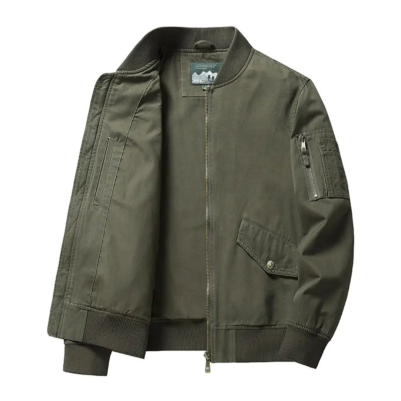 Men's Short Stand Collar Work Jacket