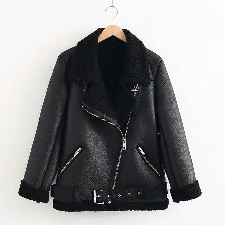 Winter Fashion Thick Faux Fur Long Sleeve Coat for Women