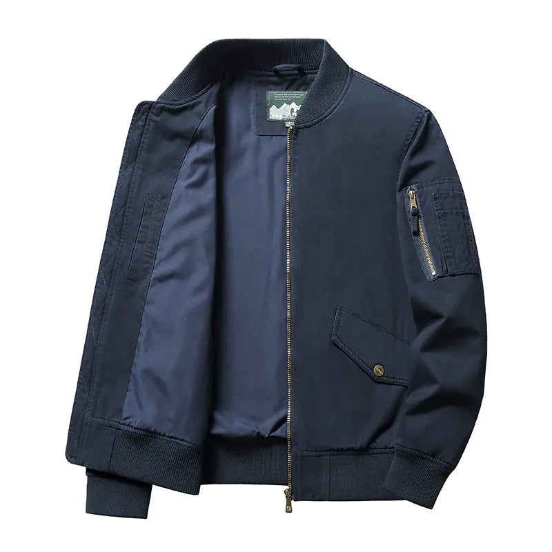 Men's Short Stand Collar Work Jacket