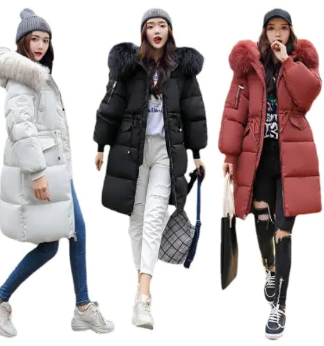 Large Fur Collar Down Jacket
