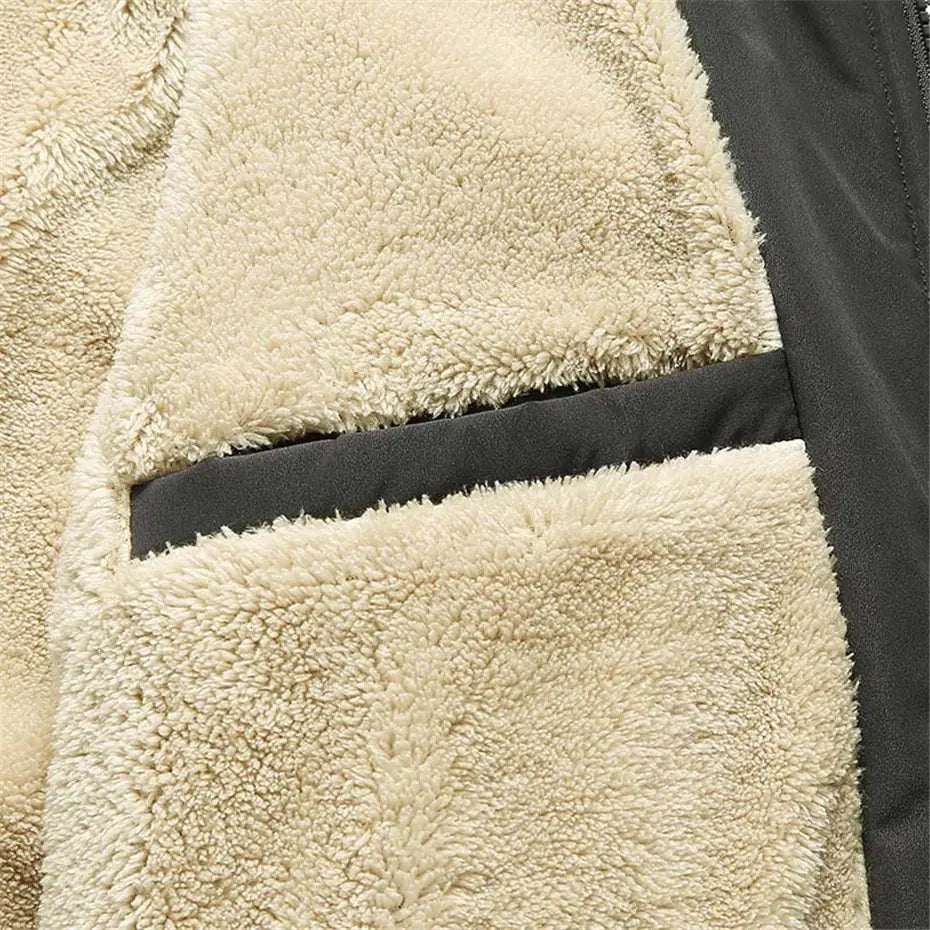 Men's Plush Thickened Oversized Winter Jacket