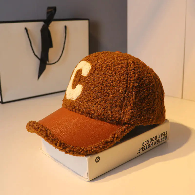 Korean Style Lamb Hair Hat for Women - Autumn/Winter