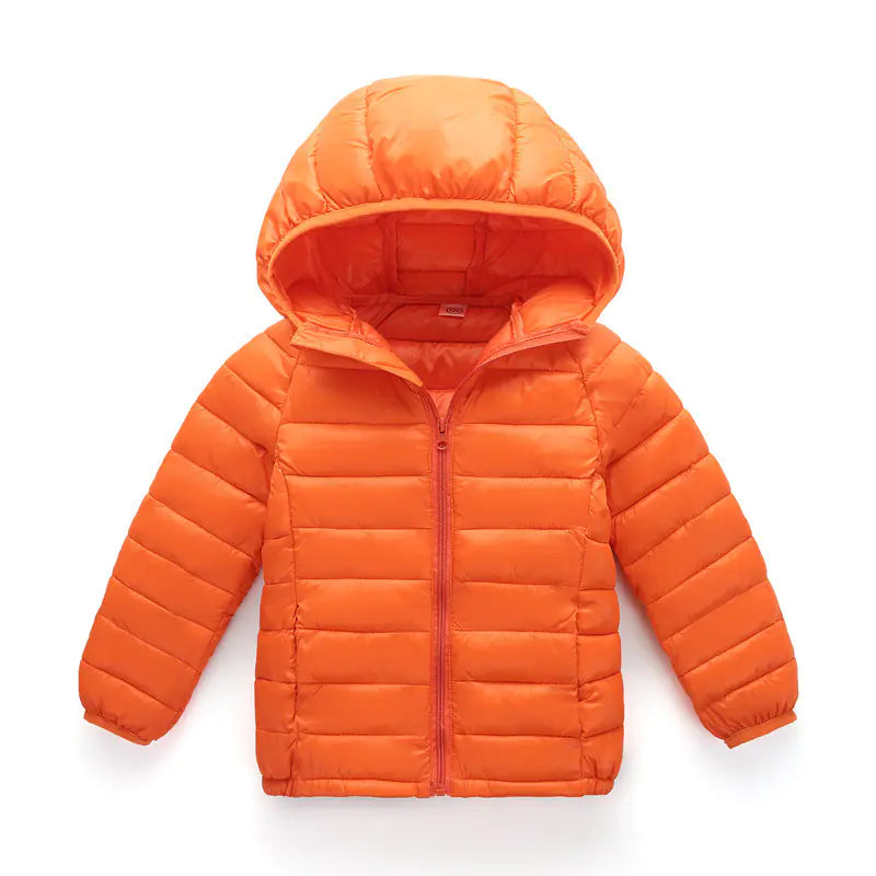 2025 Winter Solid Color Cotton Jacket for Kids