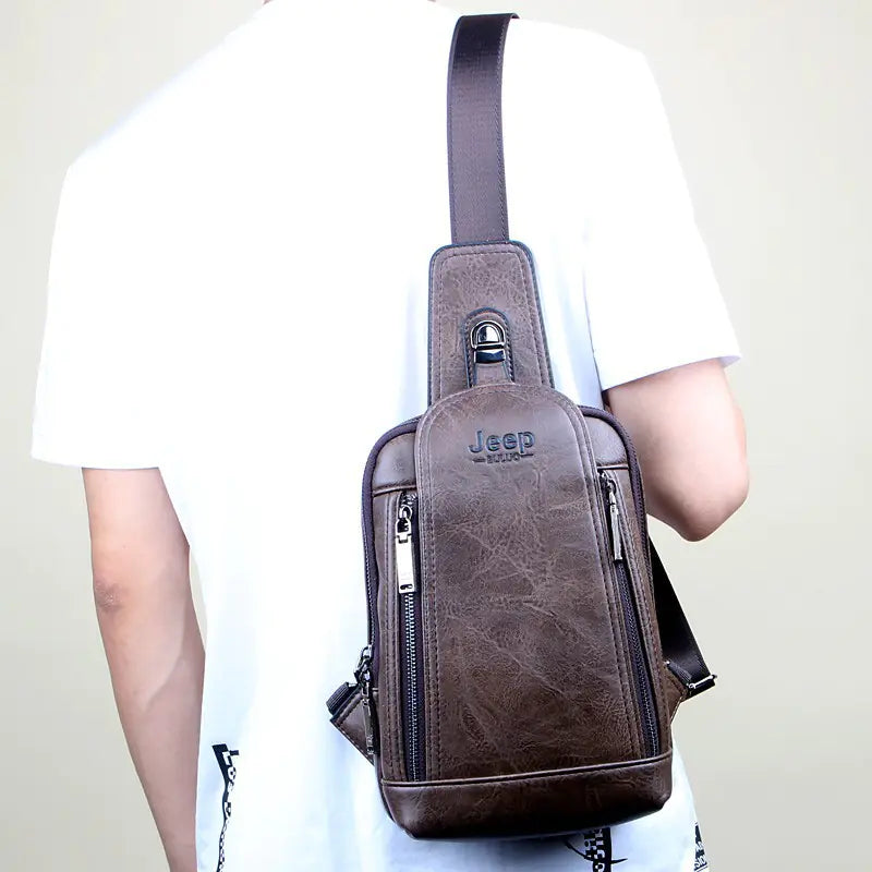 Men's Retro Crossbody Bag - Outdoor Travel Sling Bag
