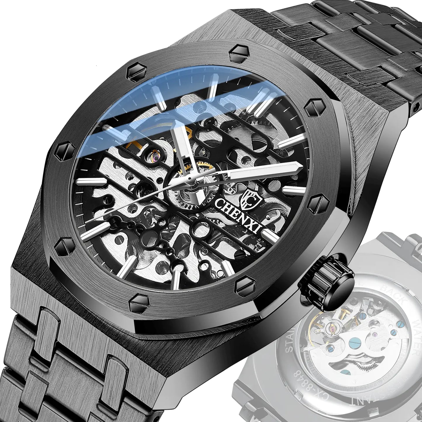 Men's Luxury Skeleton Automatic Mechanical Watch
