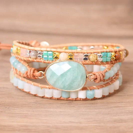 Woven Leather Bracelet for Women