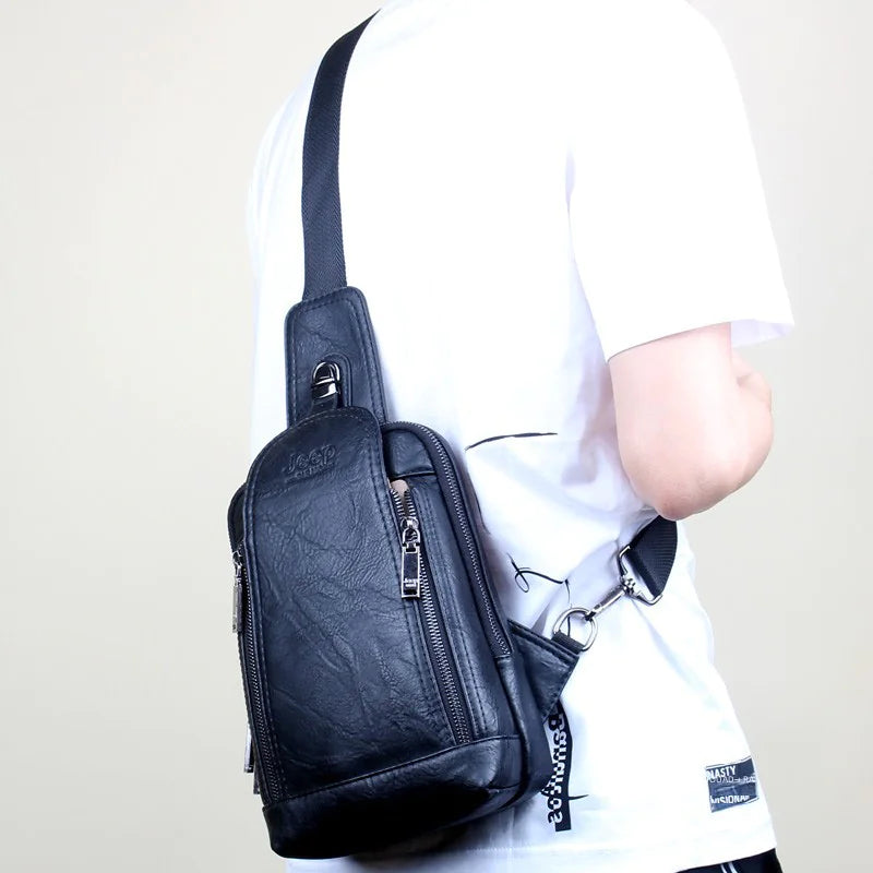 Men's Retro Crossbody Bag - Outdoor Travel Sling Bag