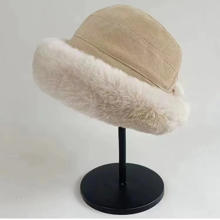 Winter Fashionable Warm Mongolian Fisherman Hat for Women