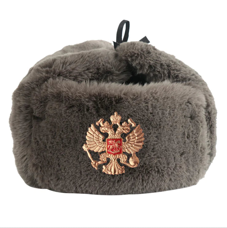 Soviet Emblem Thick Wool Winter Hat for Men and Women