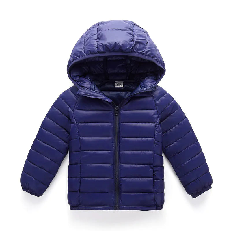 2025 Winter Solid Color Cotton Jacket for Kids