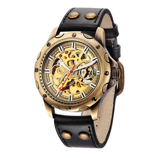 Retro Skeleton Automatic Mechanical Watch
