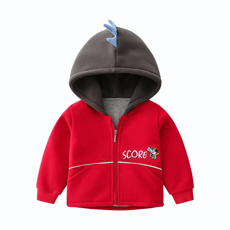 Fashionable Thick Hooded Jacket for Kids