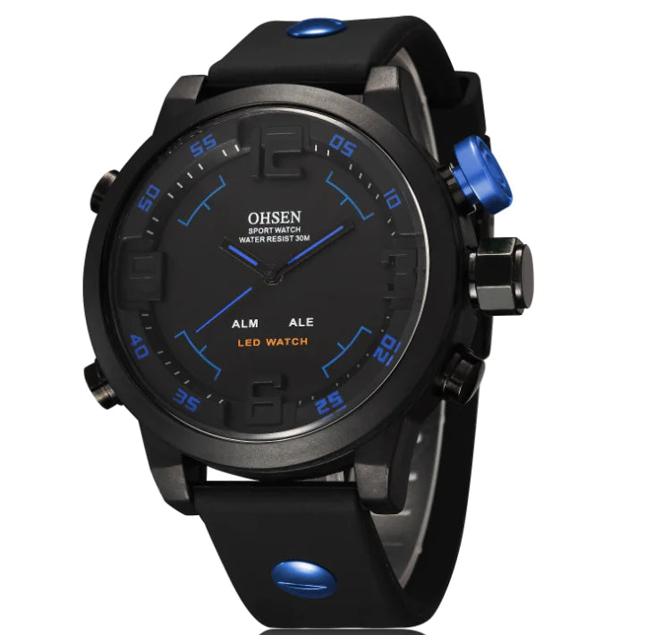 Round Multifunctional Sports Watch