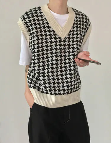 COLN Autumn/Winter Plaid Element Vest