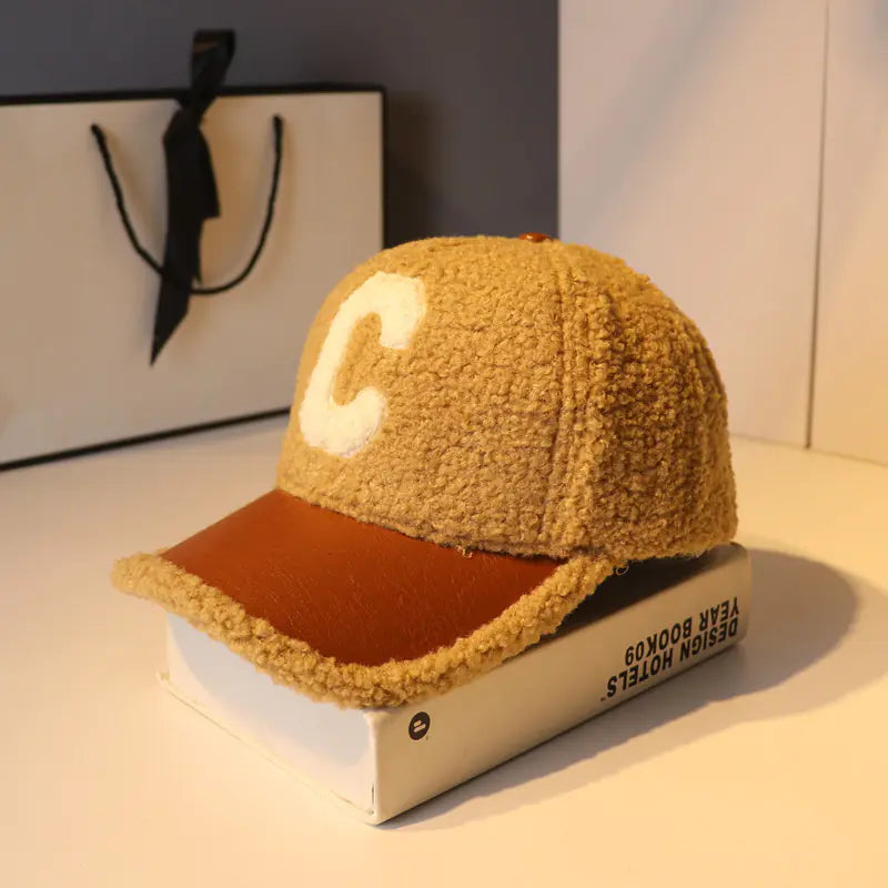 Korean Style Lamb Hair Hat for Women - Autumn/Winter