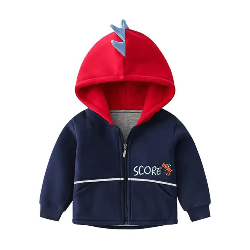 Fashionable Thick Hooded Jacket for Kids