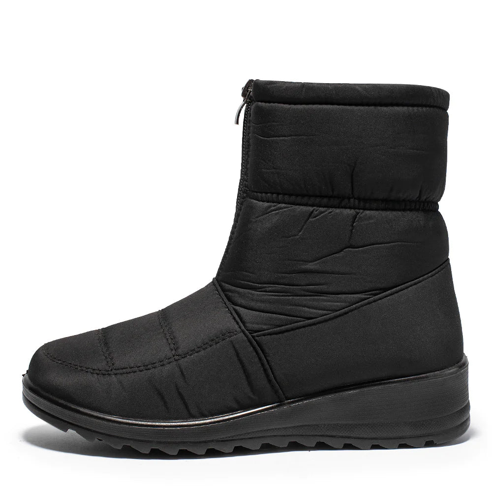 Winter Waterproof Slip-On Boots for Older Women