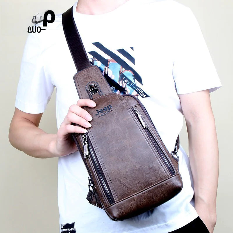 Men's Retro Crossbody Bag - Outdoor Travel Sling Bag