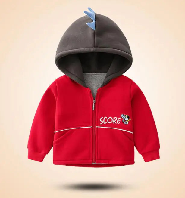 Fashionable Thick Hooded Jacket for Kids