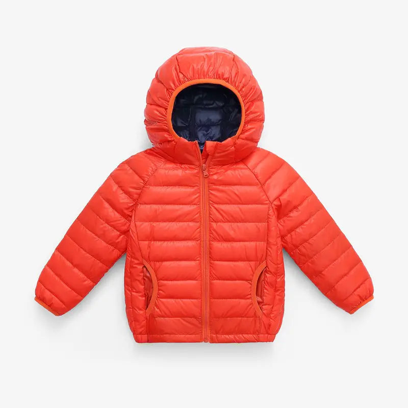 Kids Lightweight Warm Colorblock Down Jacket