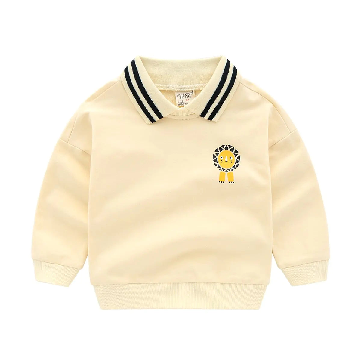 Striped Cartoon Pullover Jacket for Kids