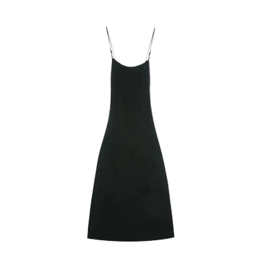 Velvet Sleeveless Nightgown Dress for Autumn/Winter