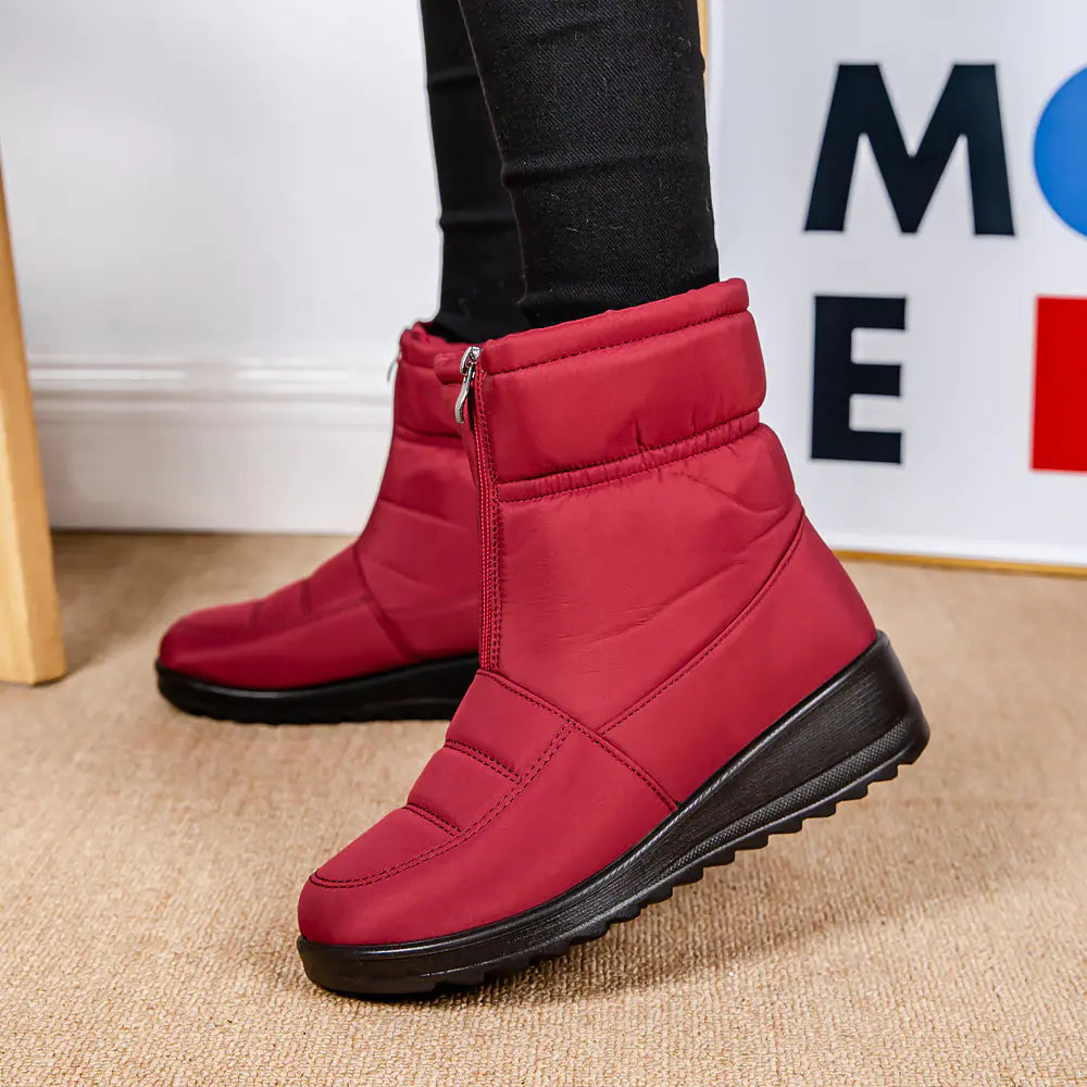 Winter Waterproof Slip-On Boots for Older Women