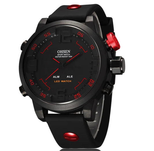 Round Multifunctional Sports Watch