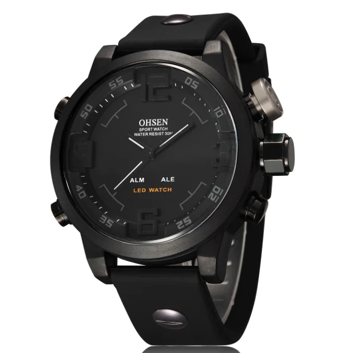 Round Multifunctional Sports Watch