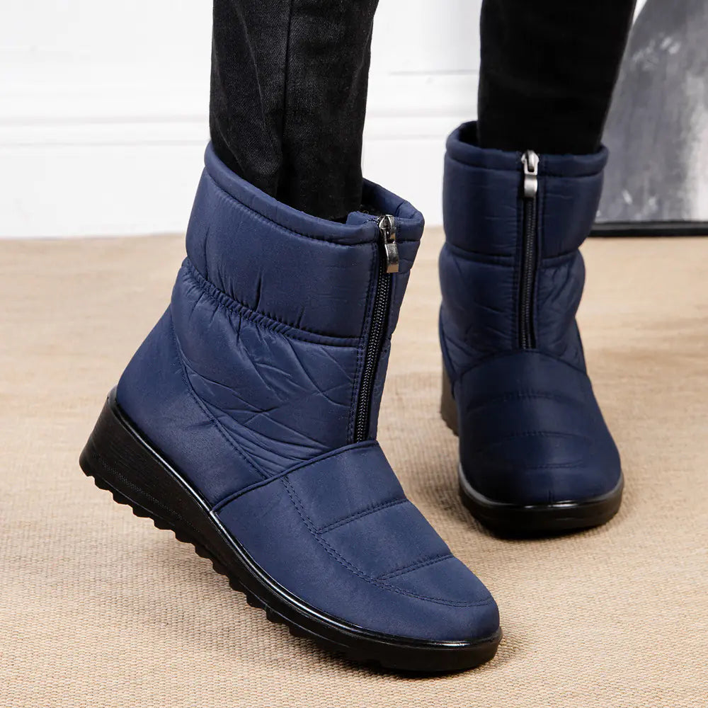 Winter Waterproof Slip-On Boots for Older Women