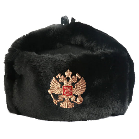 Soviet Emblem Thick Wool Winter Hat for Men and Women