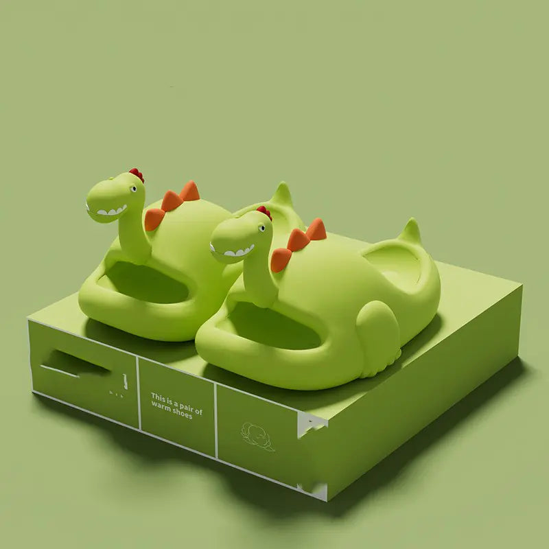 Children's Dinosaur Slippers for Outdoor Summer Fun