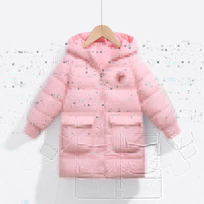 Thick Hooded Duck Down Jacket for Kids