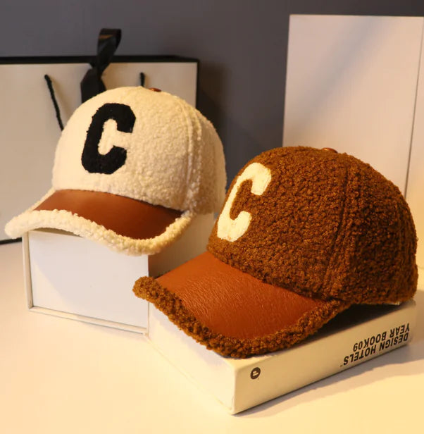 Korean Style Lamb Hair Hat for Women - Autumn/Winter