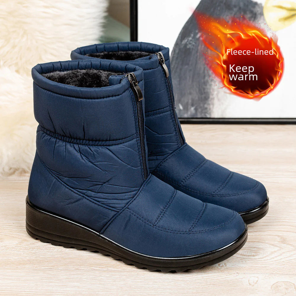 Winter Waterproof Slip-On Boots for Older Women