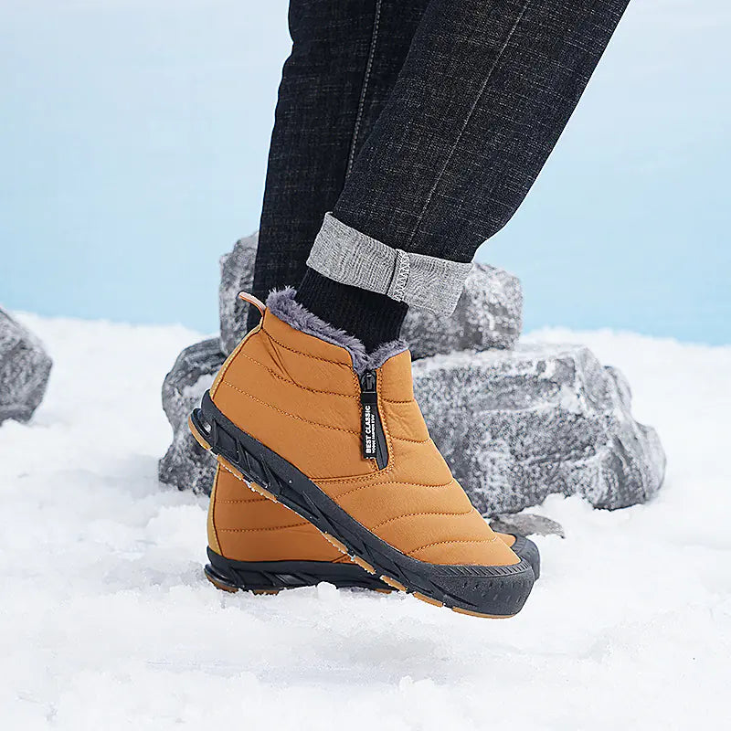 Winter High-Top Cotton Hiking Boots for Men and Women