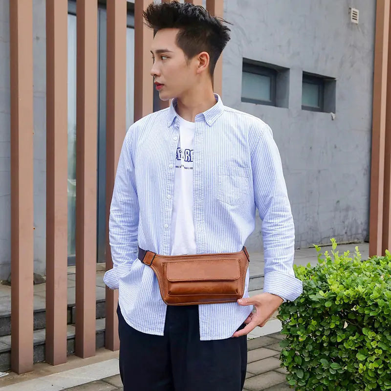 Men's Retro Crossbody Bag - Outdoor Travel Sling Bag