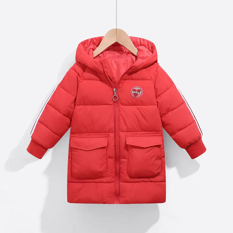 Thick Hooded Duck Down Jacket for Kids