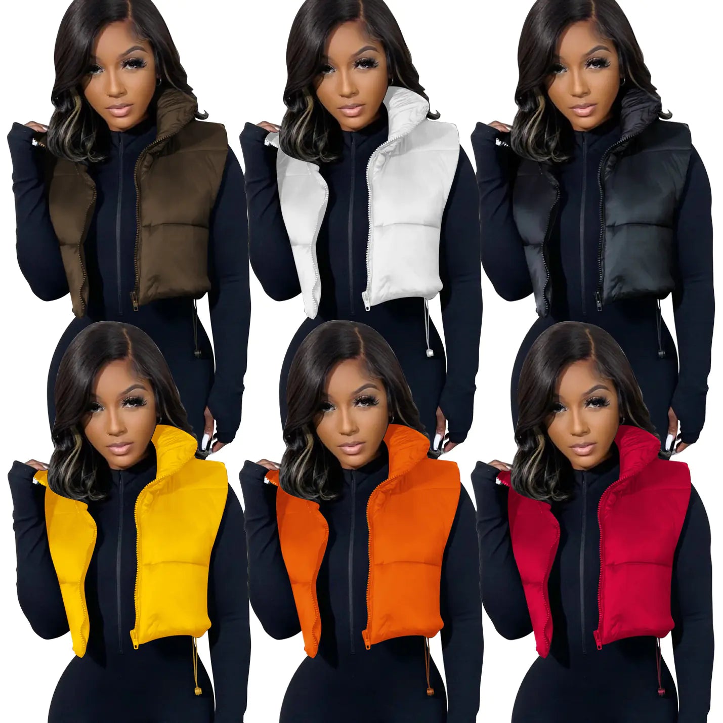 Cotton Sleeveless Vest for Women - Winter Top Coat