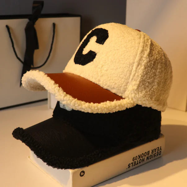 Korean Style Lamb Hair Hat for Women - Autumn/Winter