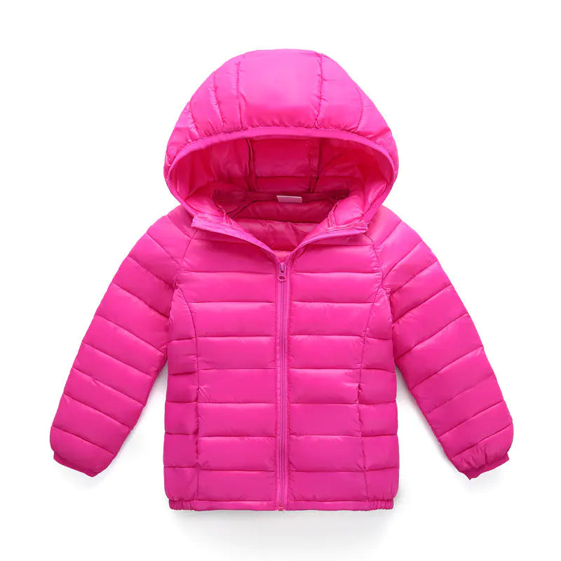 2025 Winter Solid Color Cotton Jacket for Kids