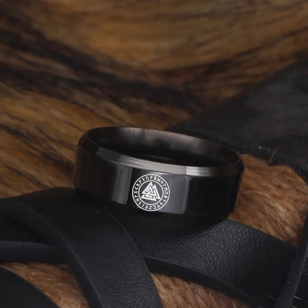 Vintage Viking Rune Ring for Men