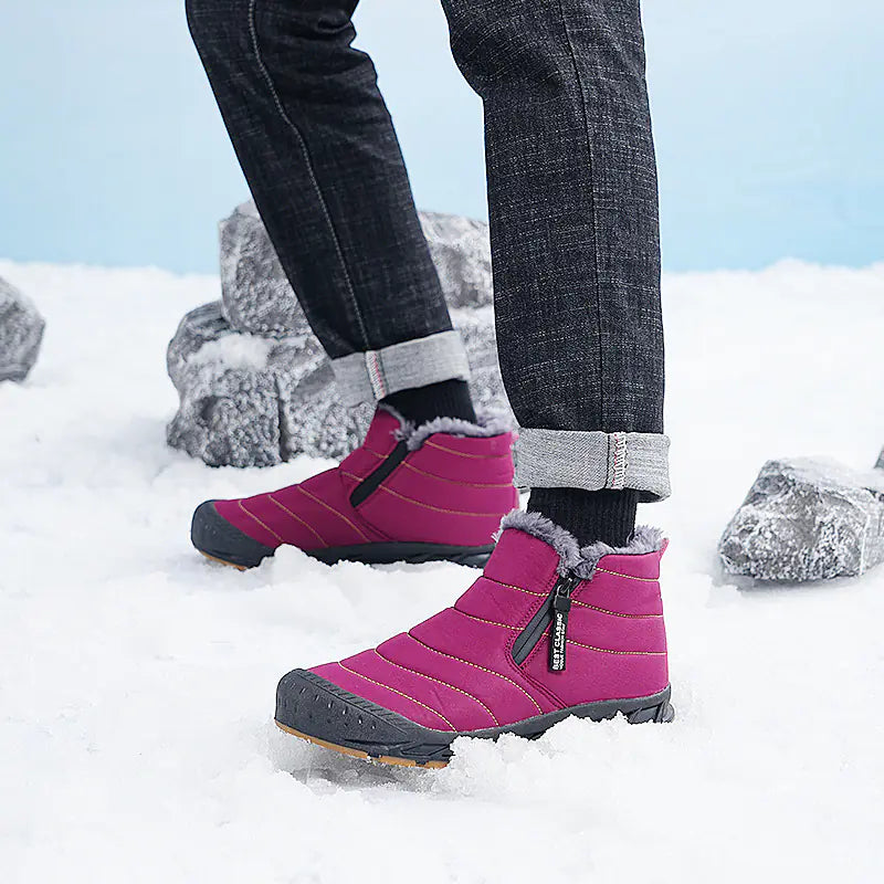 Winter High-Top Cotton Hiking Boots for Men and Women