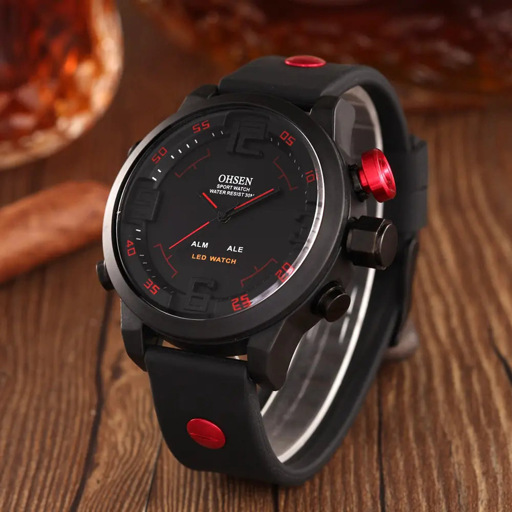 Round Multifunctional Sports Watch